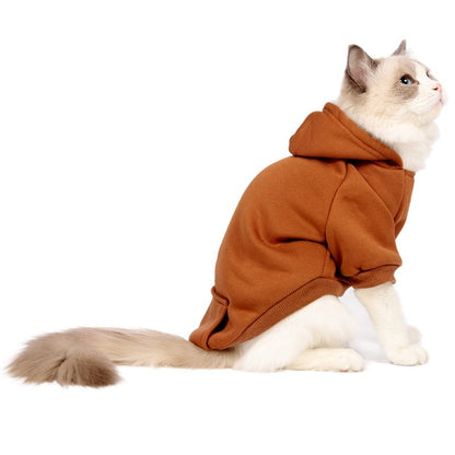 Your pets will look adorable and stay warm in these fleece lined hoodies! Any indoor pet will make a statement especially if you have a hoodie yourself! Made with quality materials and soft fleece lining, these stylish pet hoodies provide ultimate comfort