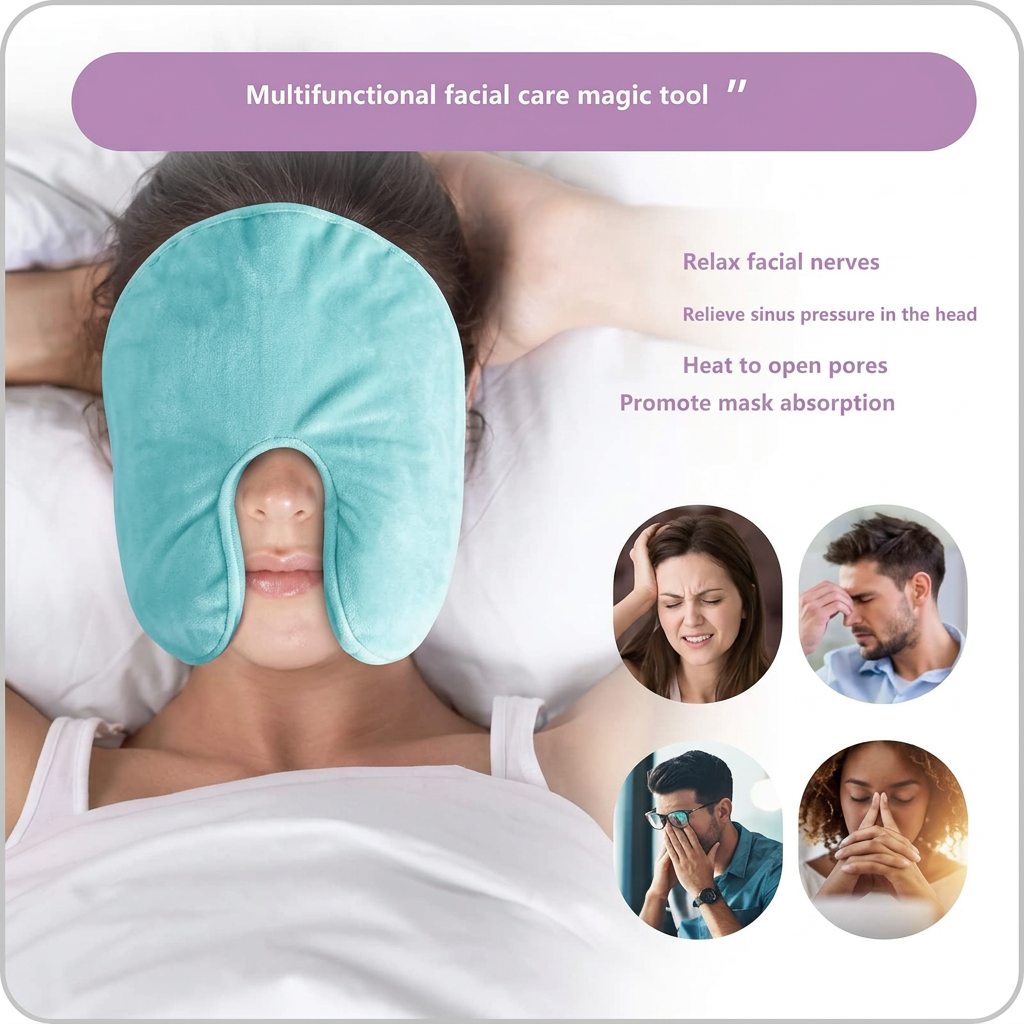 Full-face compress mask recolored cyan