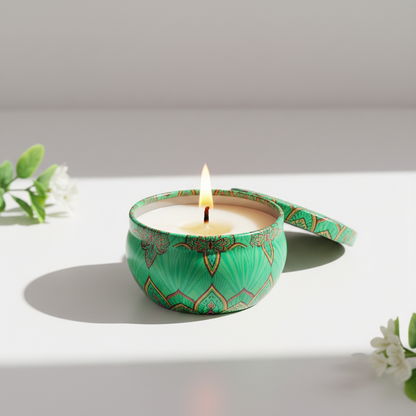 Green Growth Candle Lit