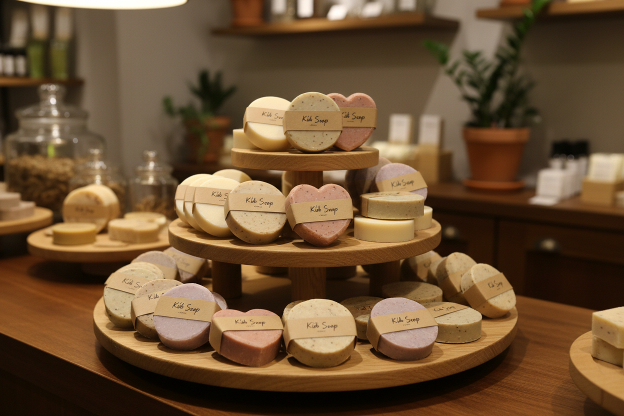 Kids Botanical Soaps - Boutique Counter Display