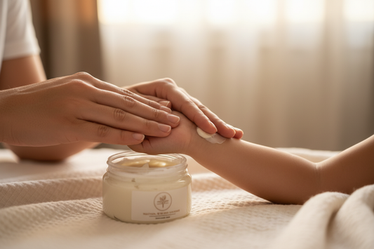 Kids Eczema Cream - Parent Applying Lifestyle
