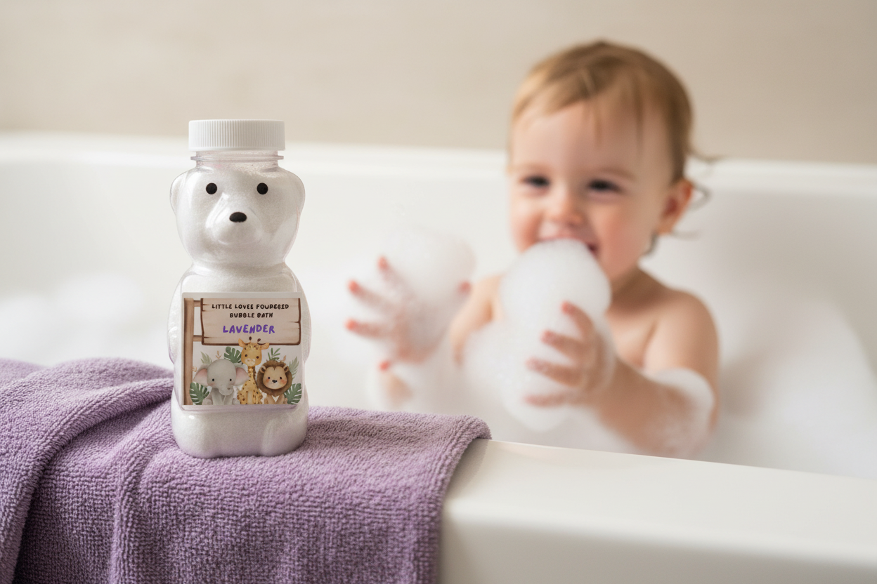 Lavender Bear Towel Edge