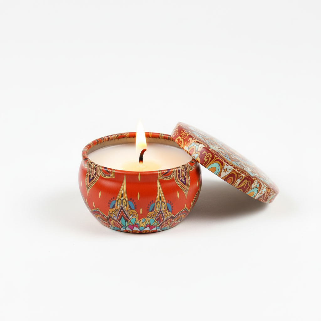 Orange Creativity Candle Lit