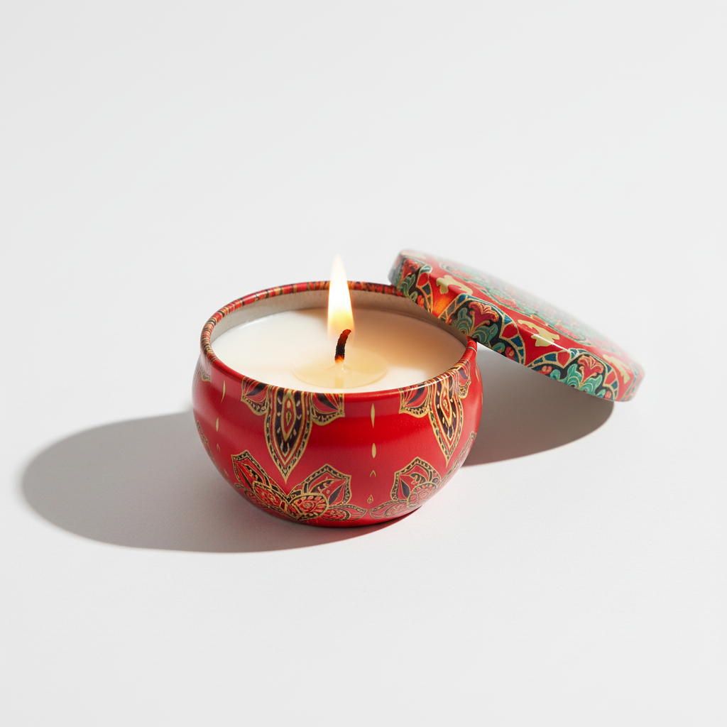 Red Passion Candle Lit