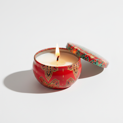 Red Passion Candle Lit