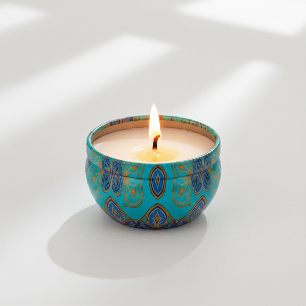 Turquoise Clarity Candle Lit